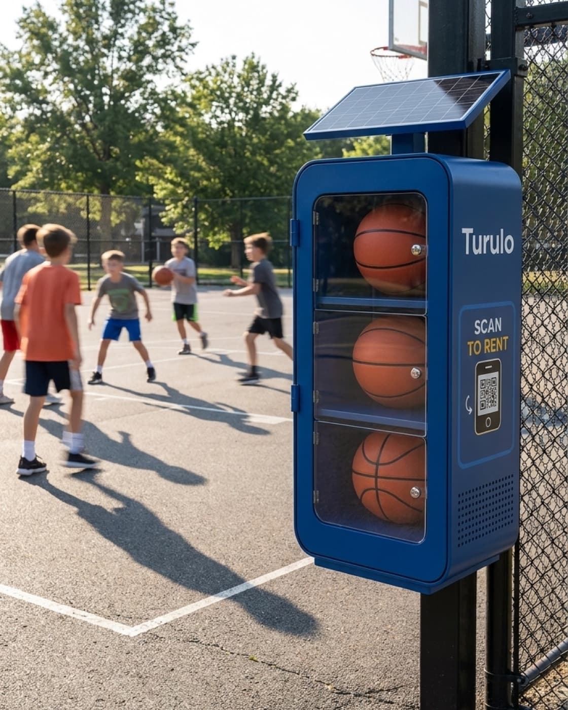 A Turulo station at outdoor courts